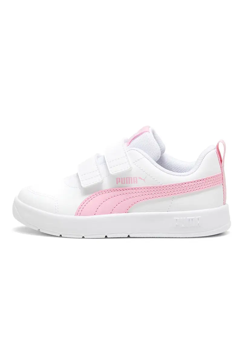 Sneakers Bianche e Rosa Puma Courtflex v3 Ps miniatura 2