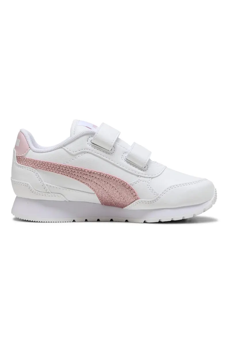 Sneakers Bianche e Rosa Puma St Runner V4 Sl Glitter V Ps miniatura 3