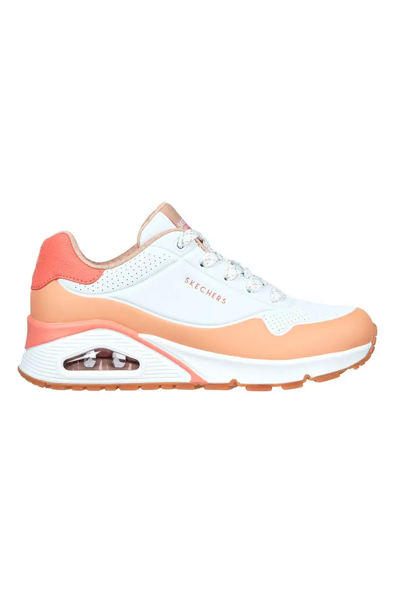 Sneakers Bianche e Rosa Skechers Uno-Pop Color Fun
