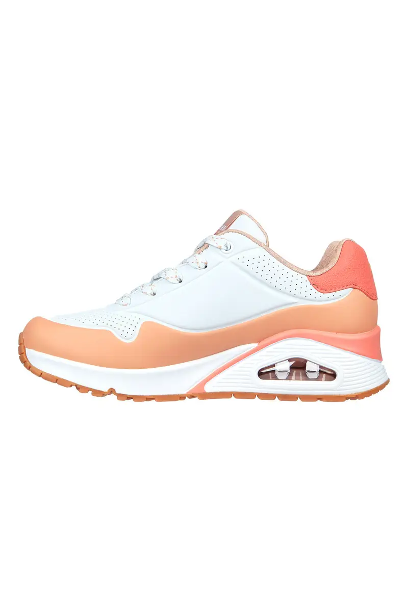 Sneakers Bianche e Rosa Skechers Uno-Pop Color Fun miniatura 2