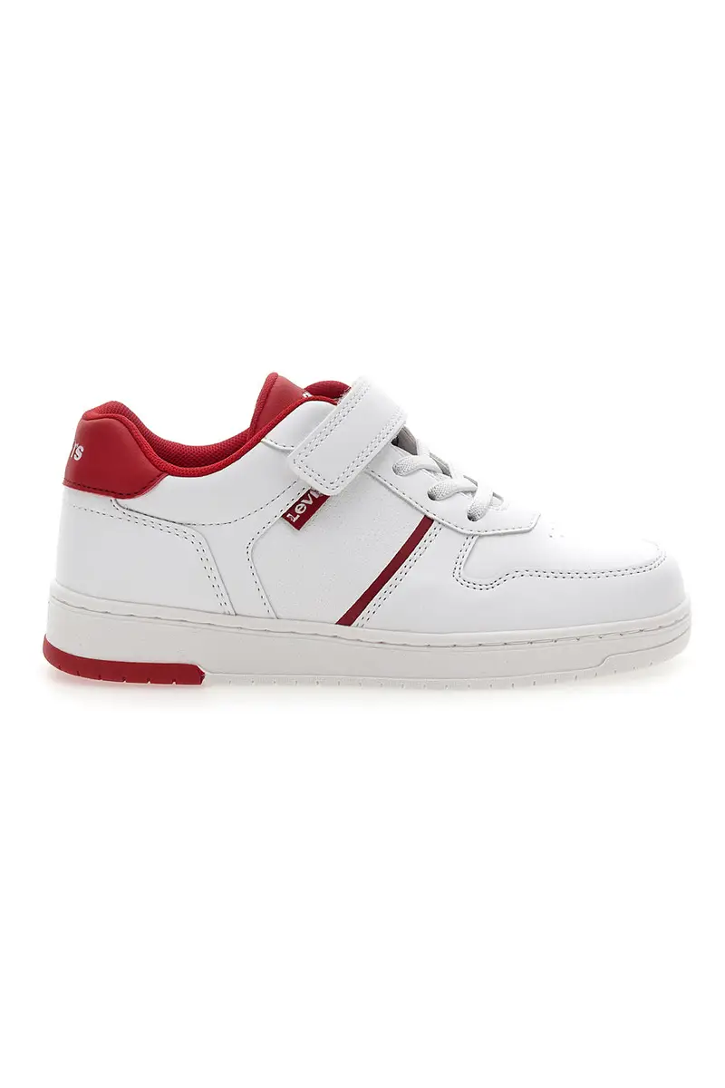 Sneakers Bianche e Rosse con Velcro LEVI'S 0079