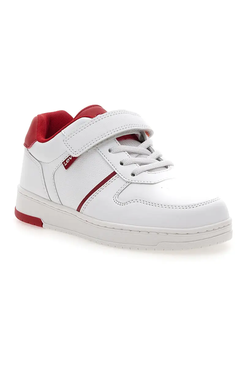 Sneakers Bianche e Rosse con Velcro LEVI'S 0079 miniatura 2