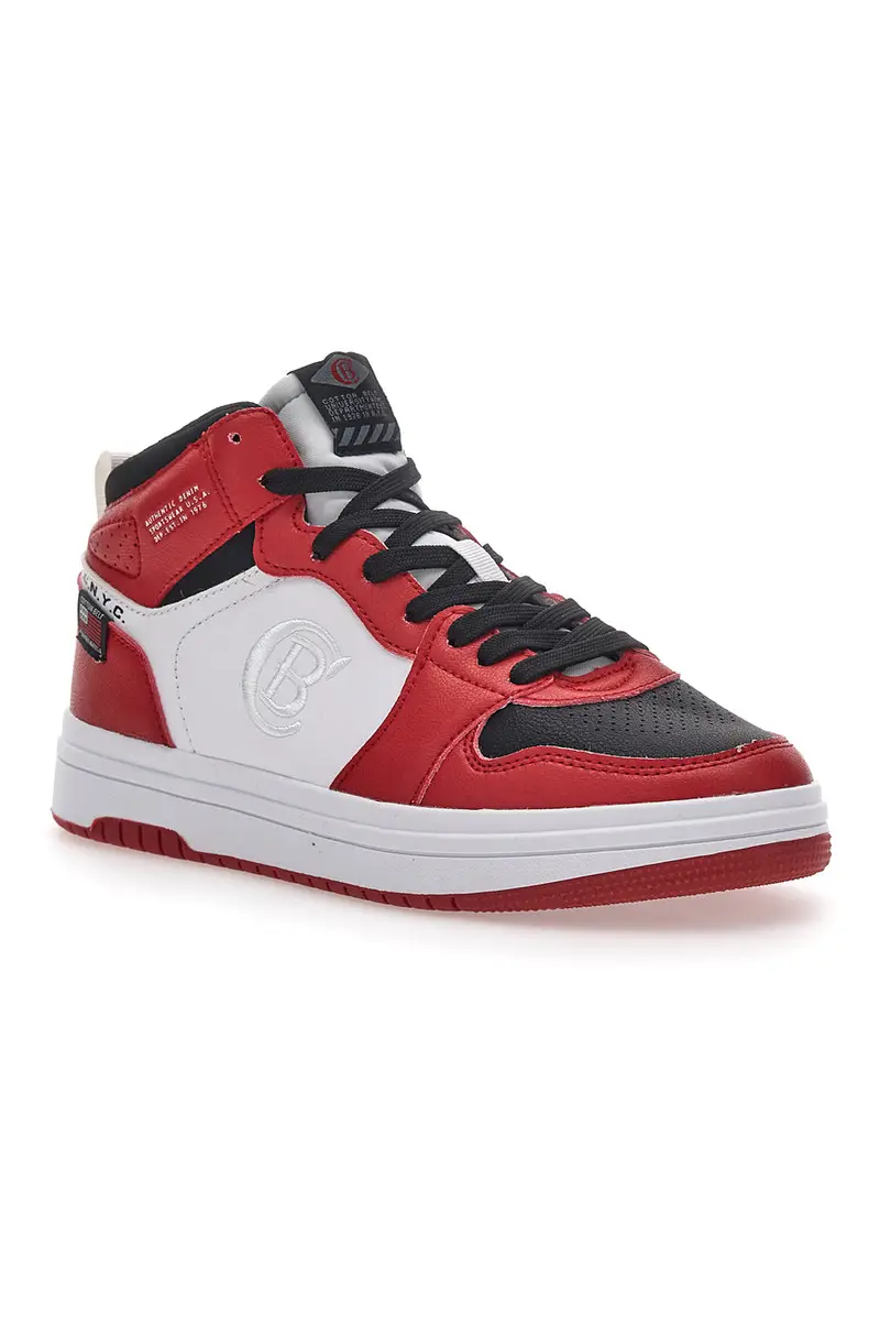 Sneakers Bianche e Rosse Cotton Belt Karim miniatura 2