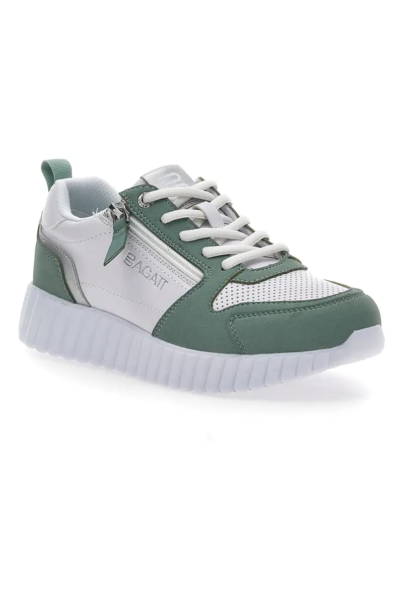 Sneakers Bianche e Verdi con Lacci Bugatti D44ADO12 miniatura 2