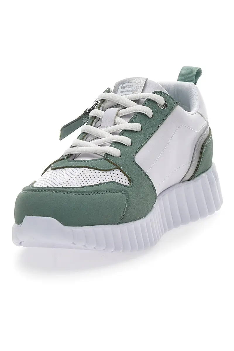 Sneakers Bianche e Verdi con Lacci Bugatti D44ADO12 miniatura 3
