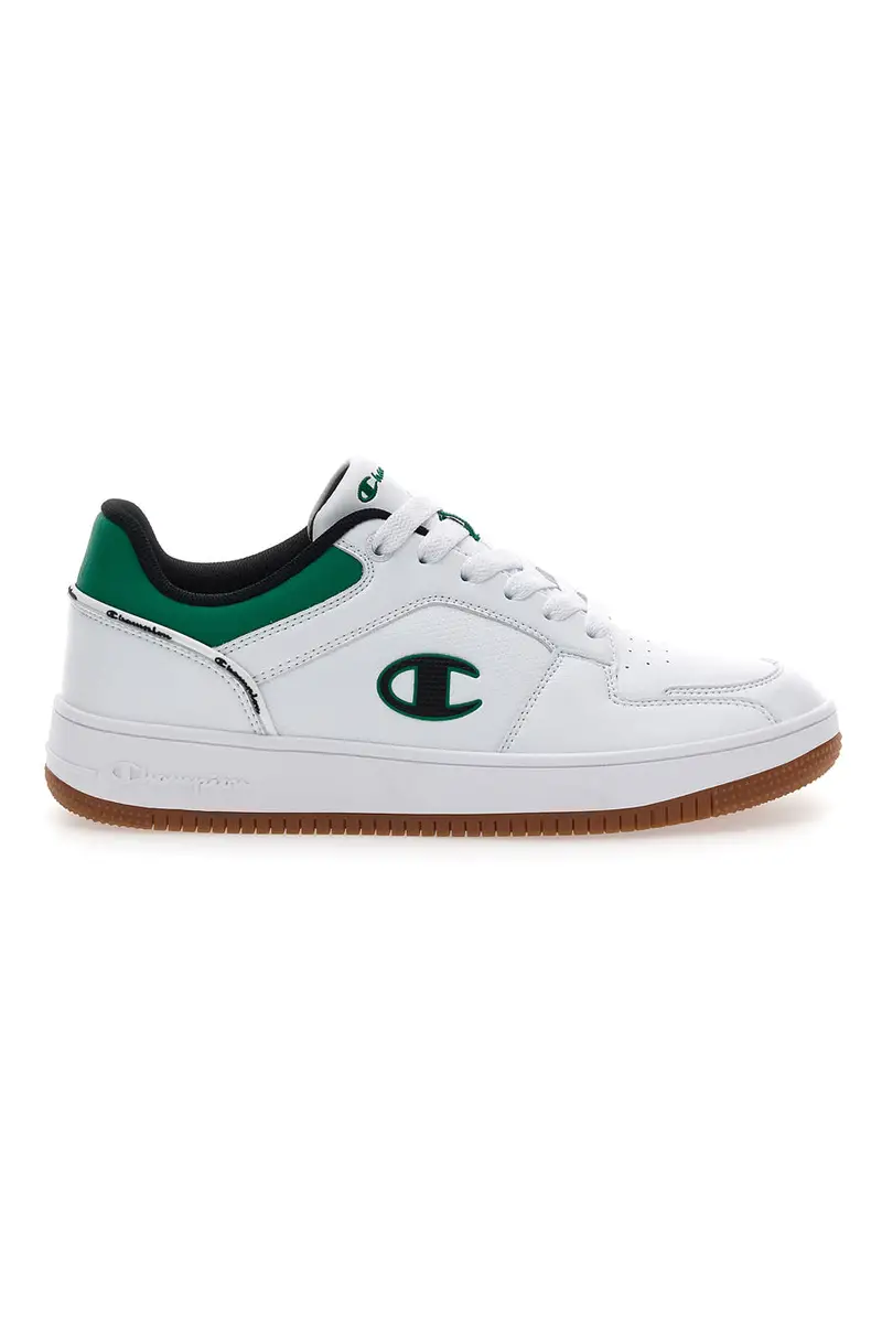Sneakers Bianche e Verdi Con Logo Laterale Champion RD18 2 LOW