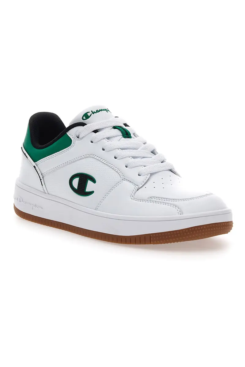 Sneakers Bianche e Verdi Con Logo Laterale Champion RD18 2 LOW miniatura 2
