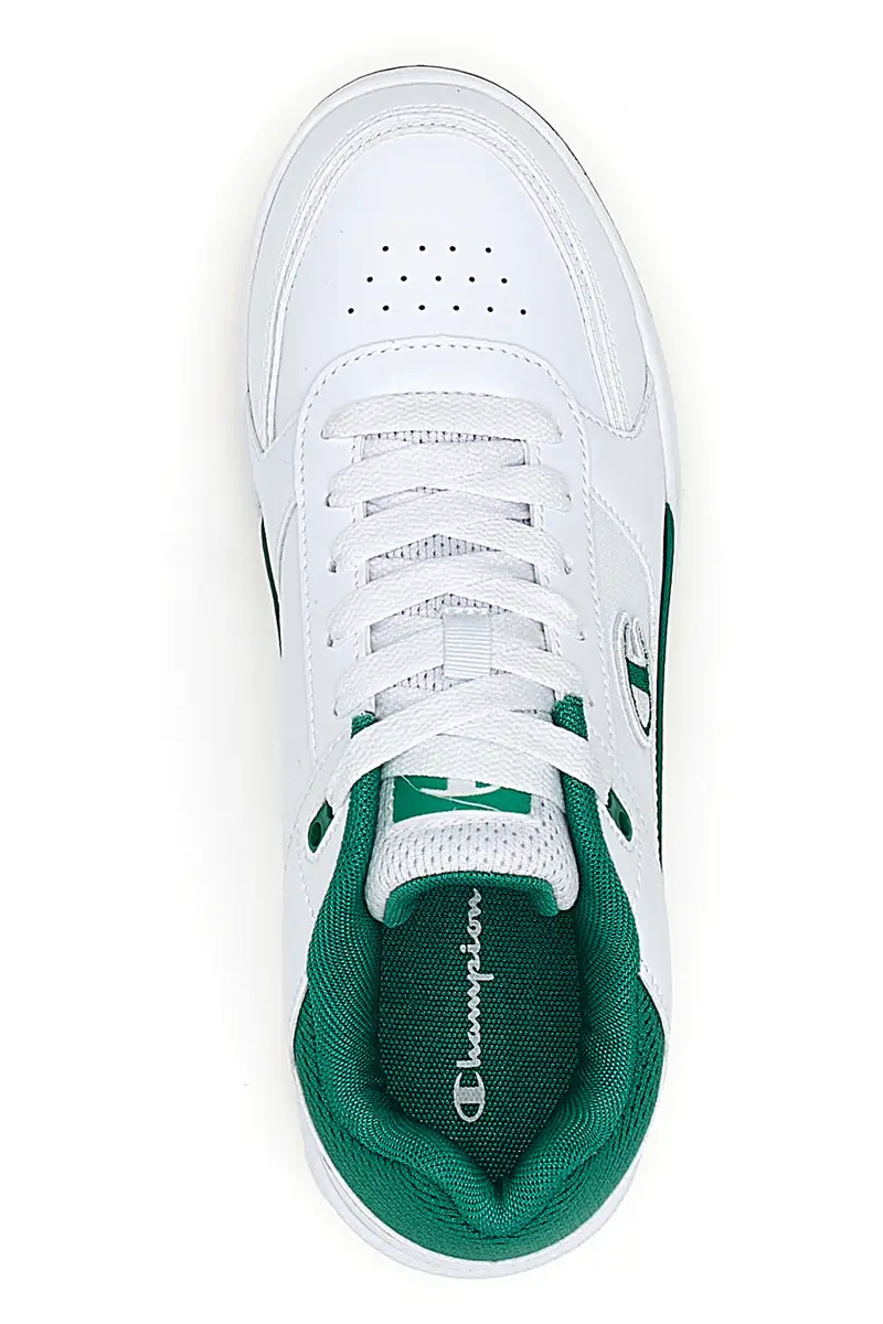Sneakers Bianche e Verdi con Tomaia Traforata CHAMPION RD18 HERITAGE LOW miniatura 3