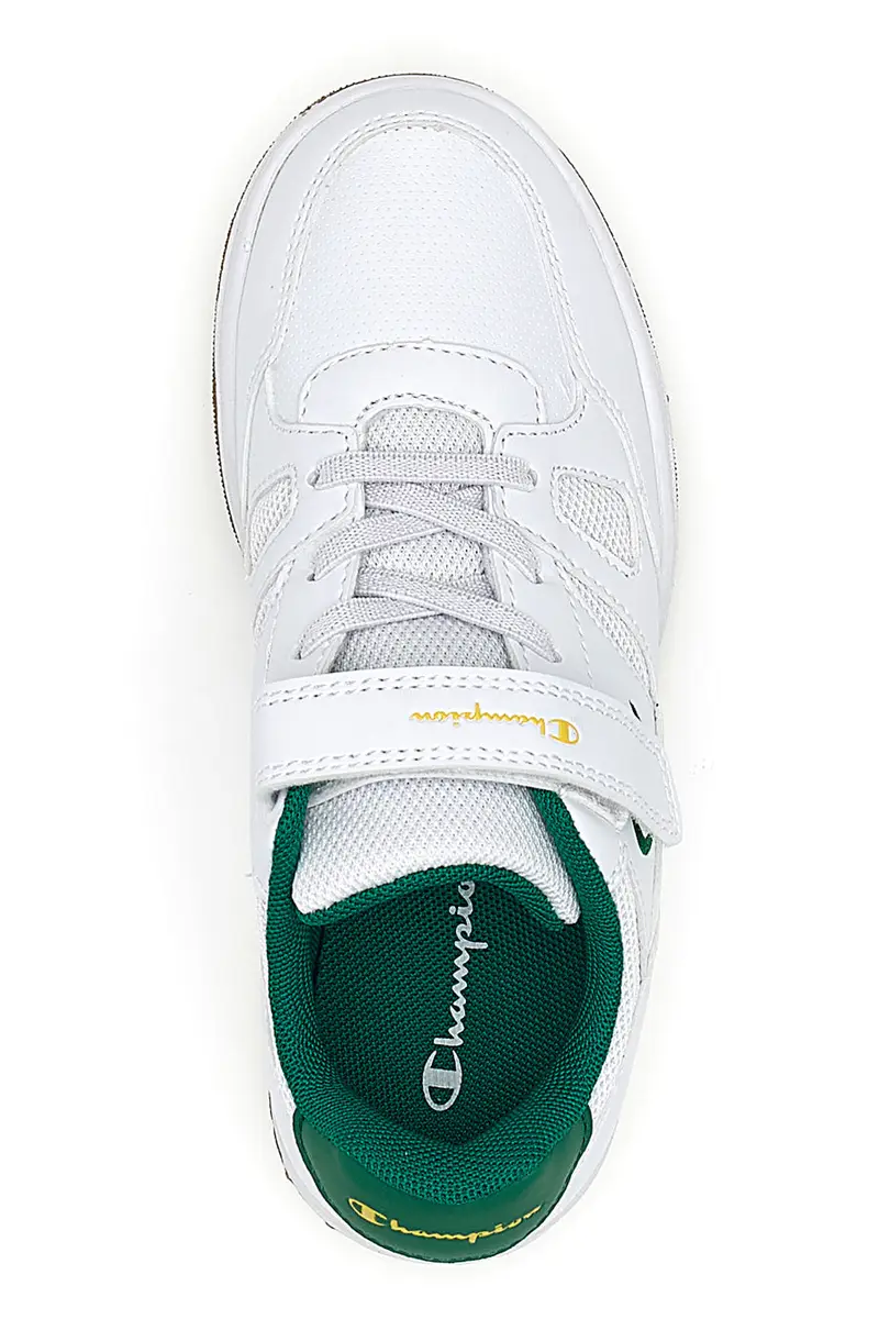 Sneakers Bianche e Verdi con Velcro CHAMPION CLY 87 B PS miniatura 3