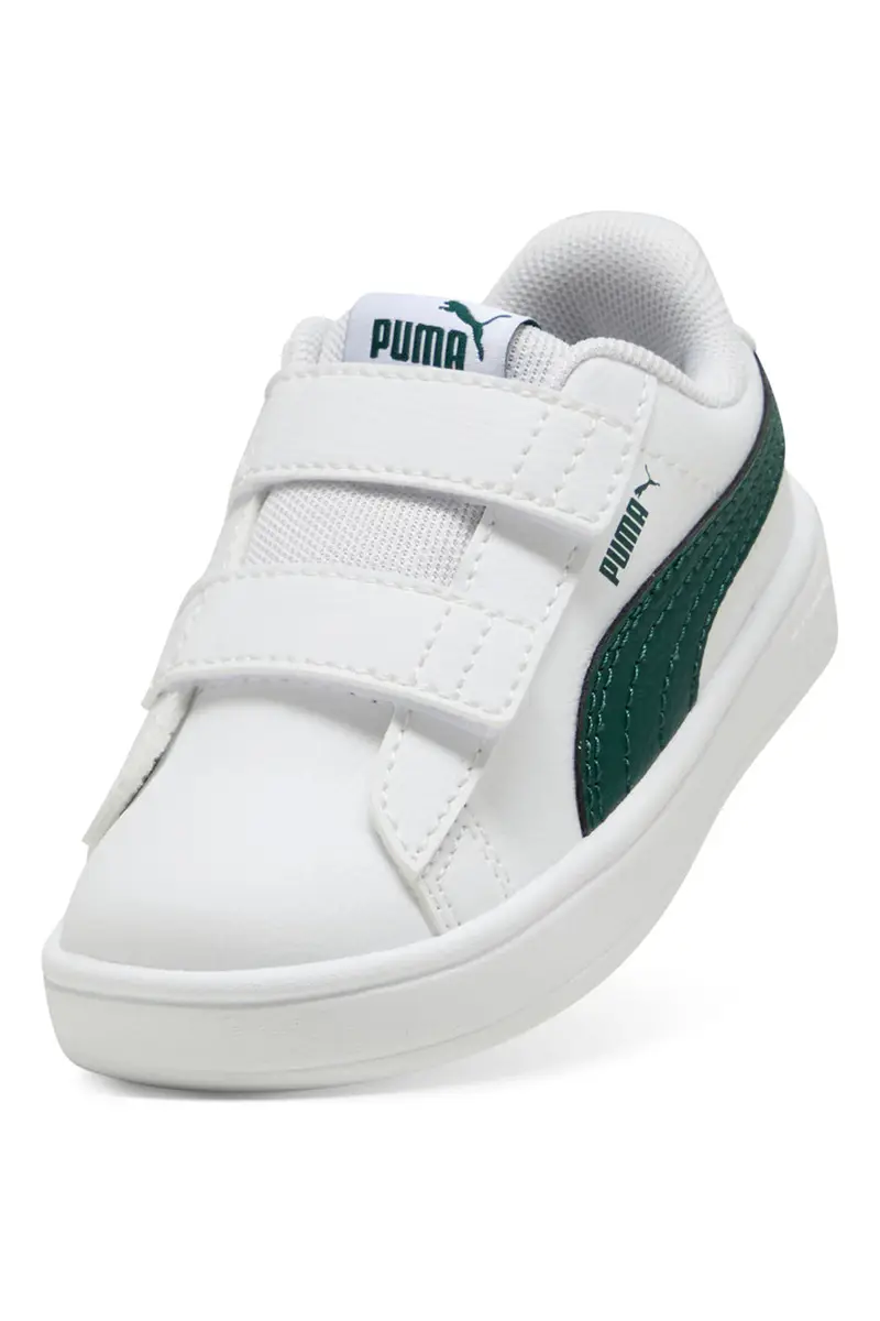 Sneakers Bianche e Verdi Puma Rickie Classic V Inf miniatura 2