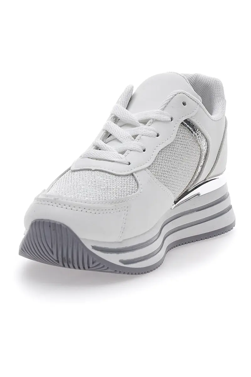 Sneakers Bianche Flatform Cafè Cost 231 miniatura 3