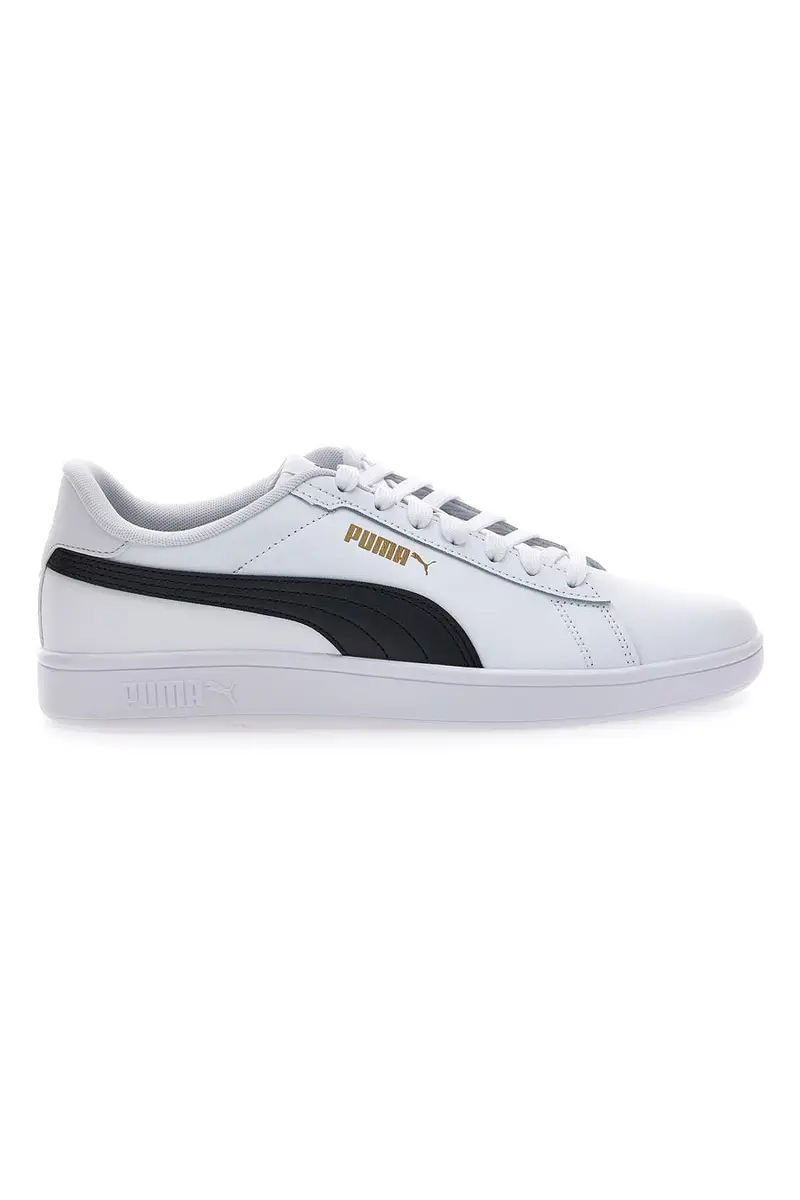 Sneakers bianche in pelle con logo nero Puma Smash 3.0 L