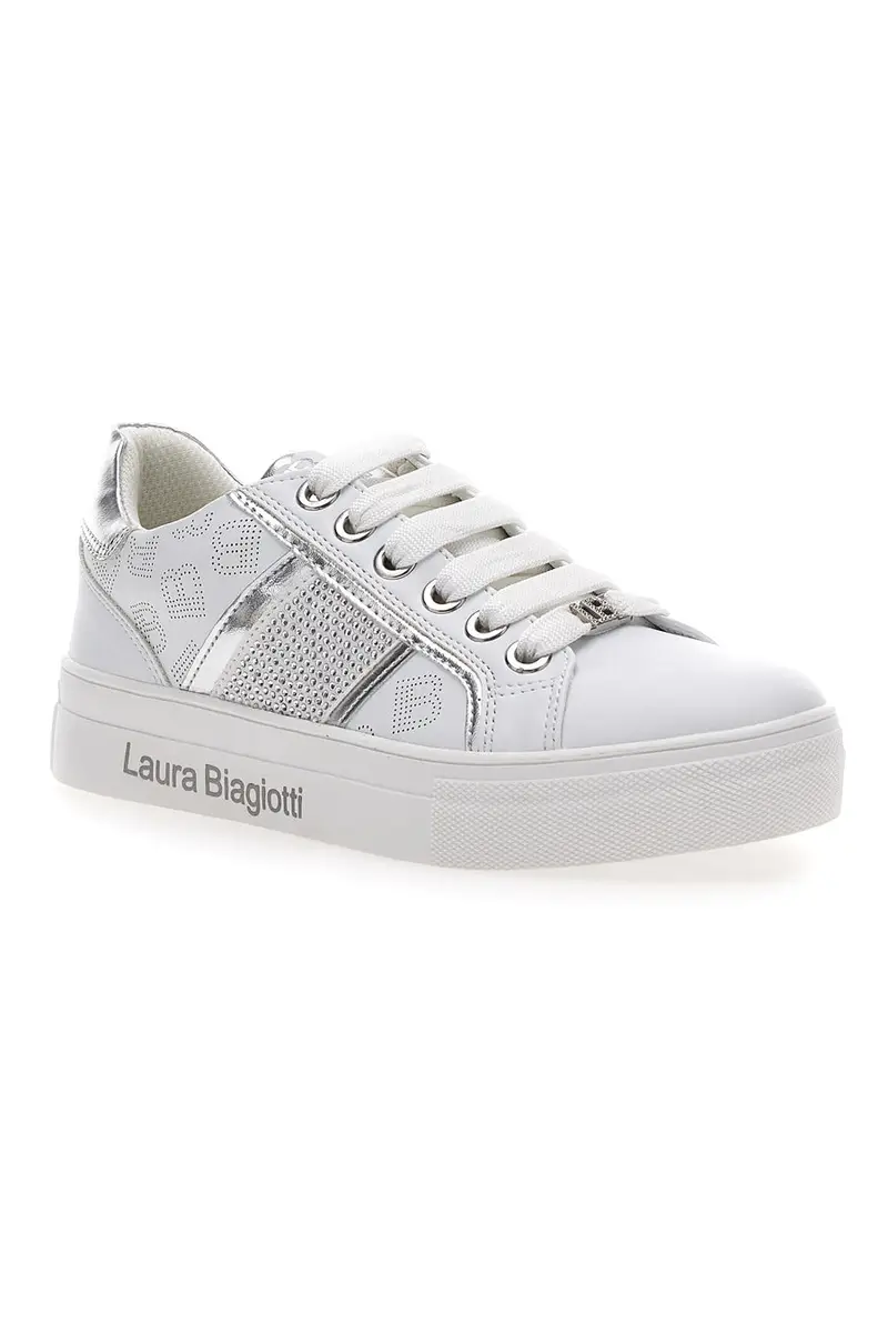 Sneakers Bianche Laura Biagiotti 8327 miniatura 2