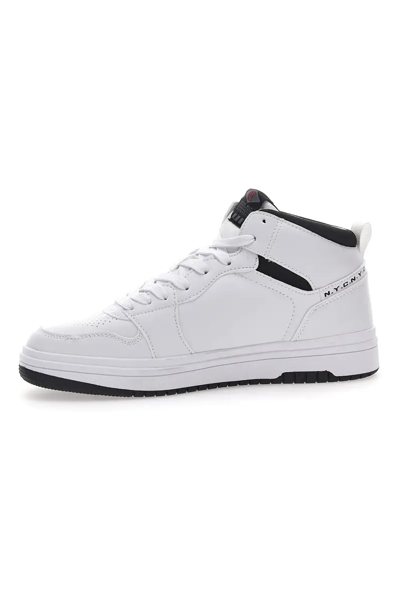 Sneakers Bianche Mid-Cut Cotton Belt Karim Color miniatura 3