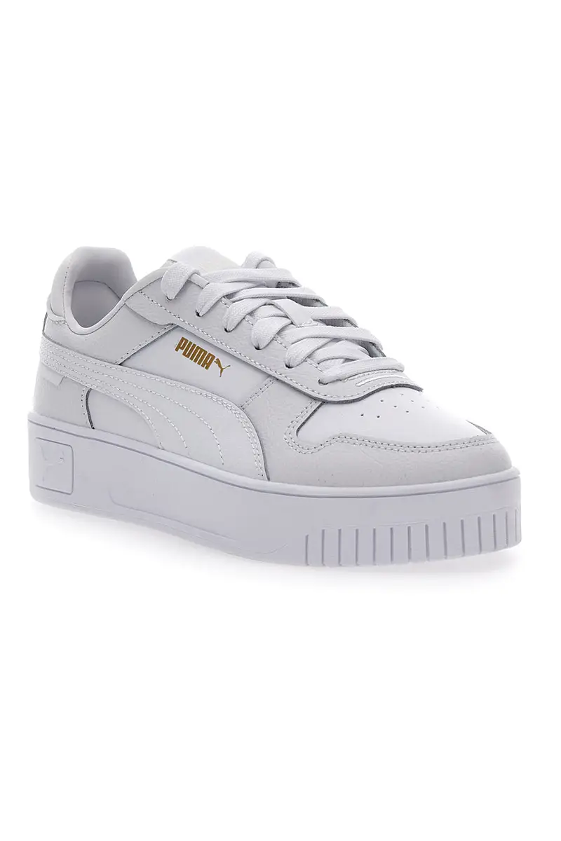 Sneakers Bianche Platform Puma Carina Street JR miniatura 2