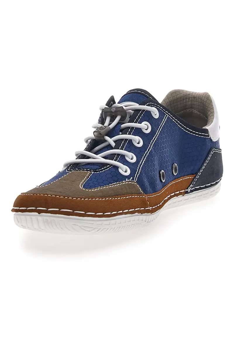 Sneakers Blu Con logo Laterale Bugatti 321AFF02 miniatura 3