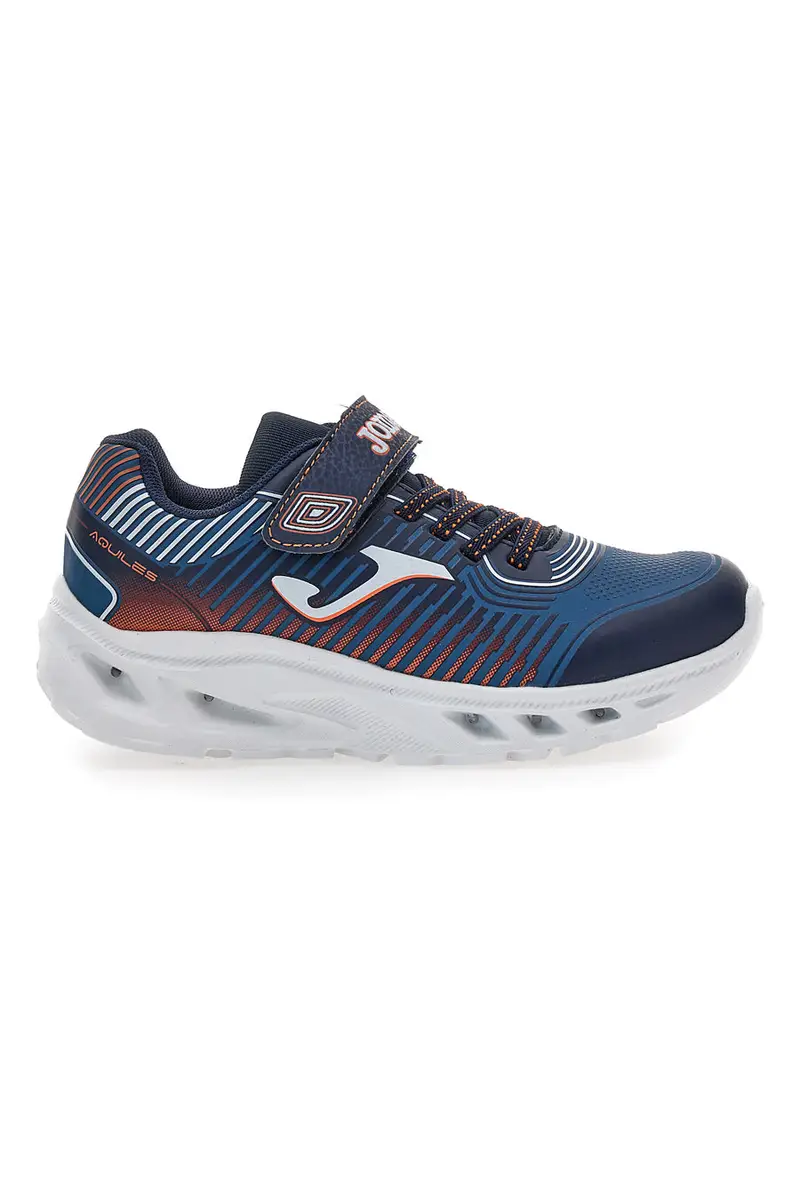 Sneakers blu con luci e chiusura a strappo Joma Aquiles JR 2503