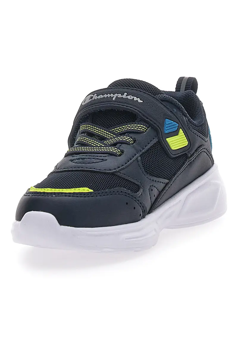 Sneakers Blu con Luci e Chiusura con Stappo CHAMPION WAVE B TD miniatura 3