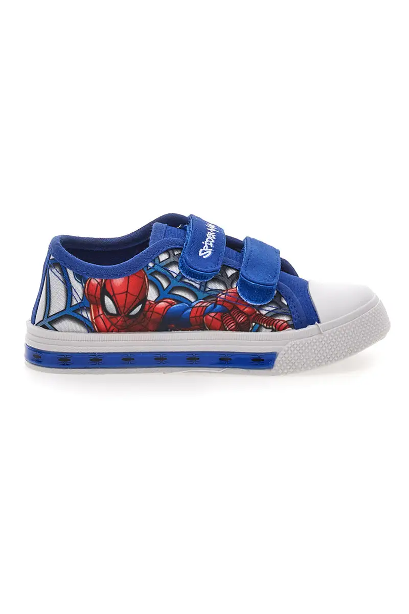 Sneakers Blu con Luci e Punta in Gomma Bianca SPIDERMAN R1310509T