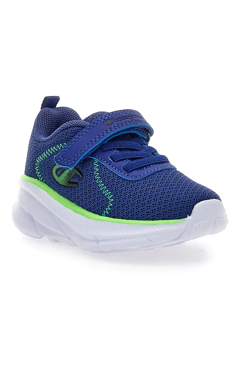 Sneakers blu con rete e strappo Champion HRO J B TD Low Cut miniatura 2