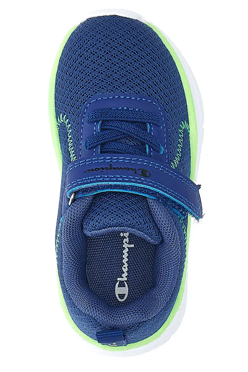 Sneakers blu con rete e strappo Champion HRO J B TD Low Cut miniatura 3