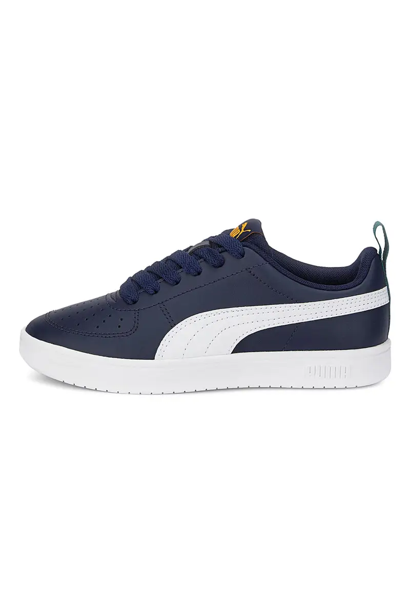Sneakers blu con suola bianca Puma Rickie jr miniatura 3