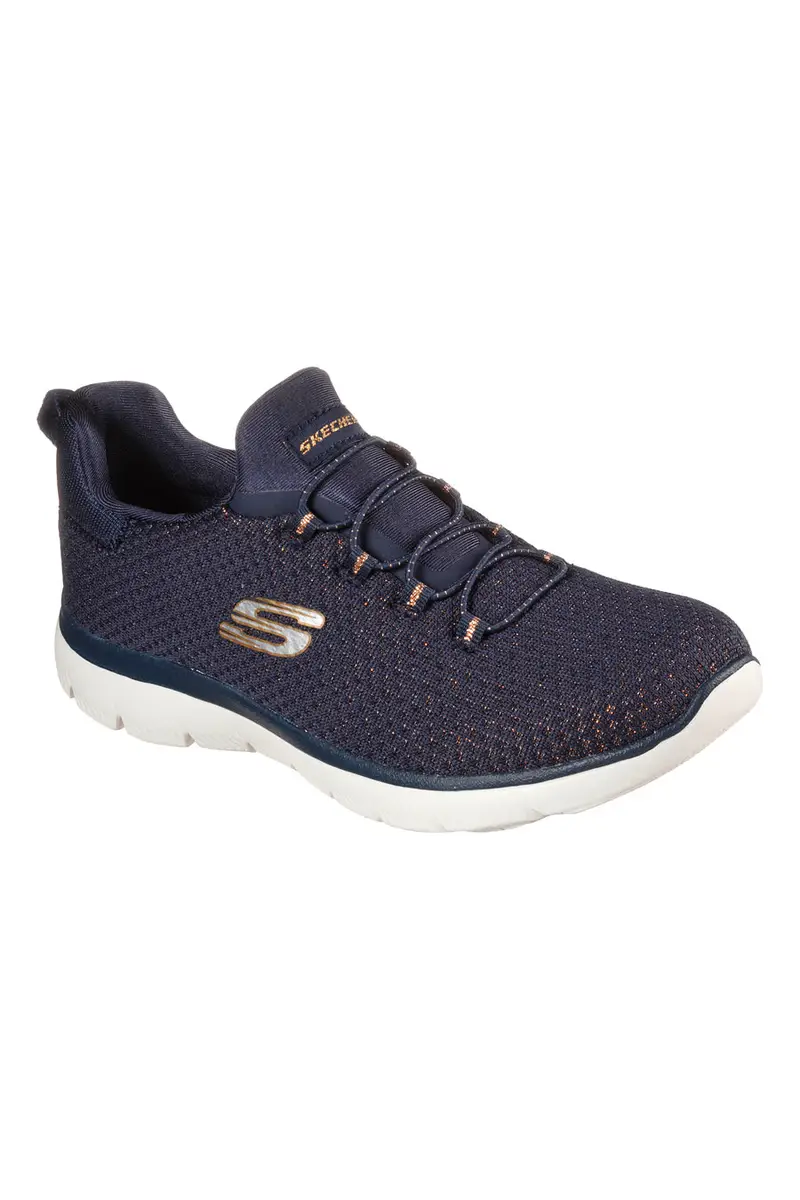 Sneakers blu con suola Memory Foam SKECHERS SUMMITS-BRIGHT BEZEL miniatura 2