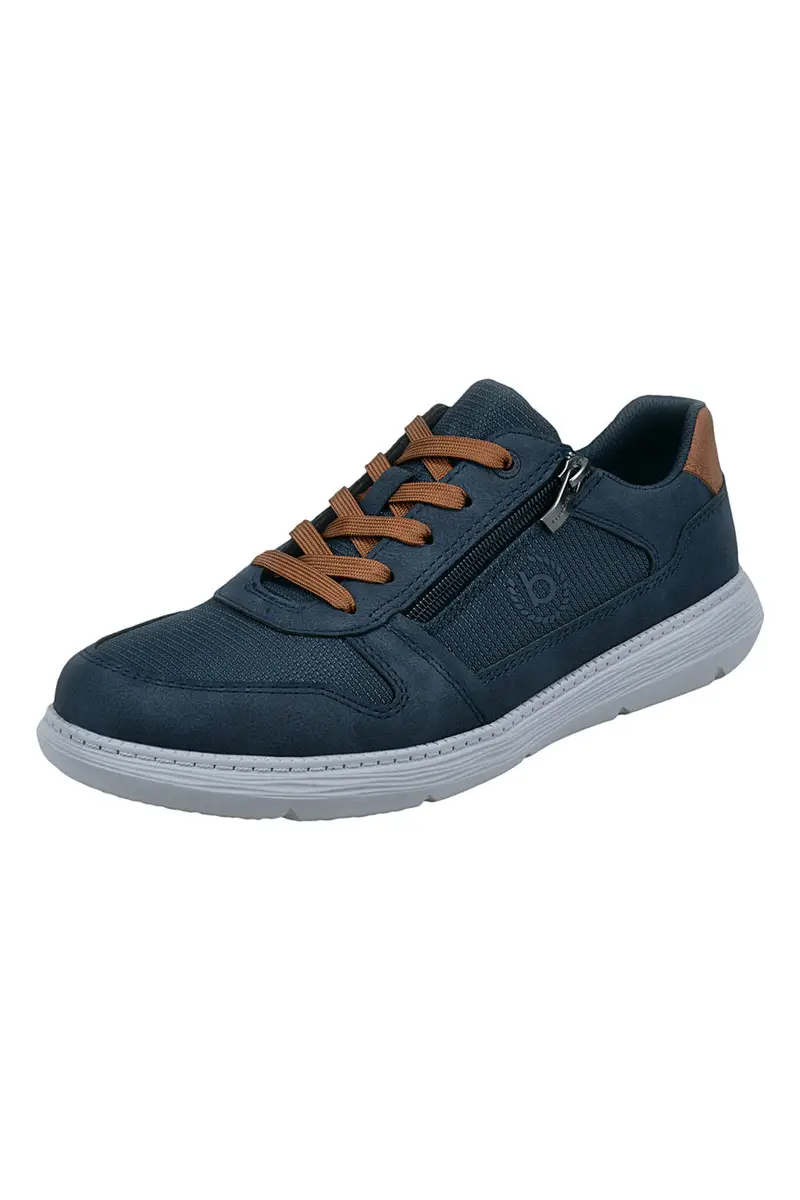 Sneakers blu con zip laterale Bugatti 334AFU045050 miniatura 2