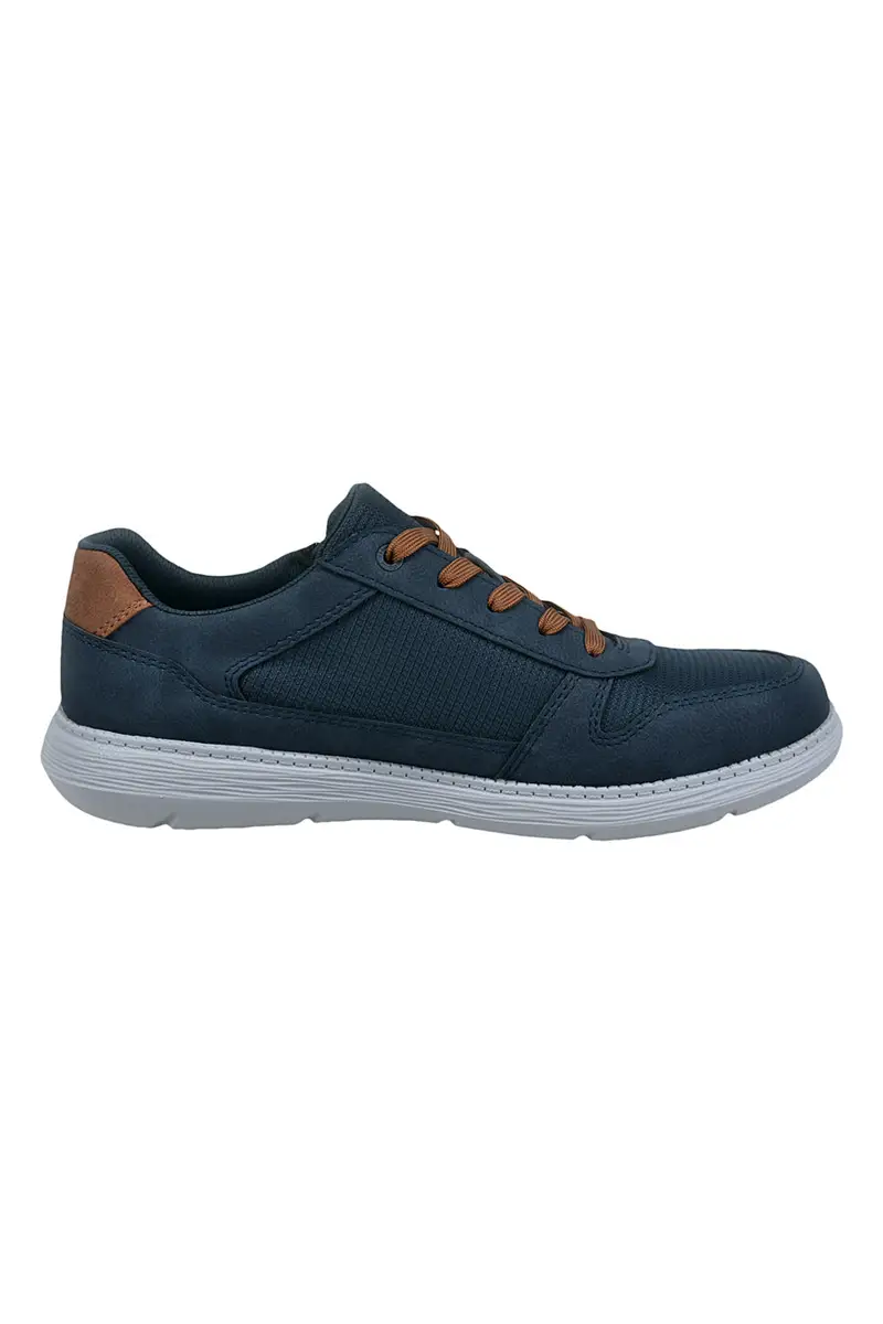 Sneakers blu con zip laterale Bugatti 334AFU045050 miniatura 3