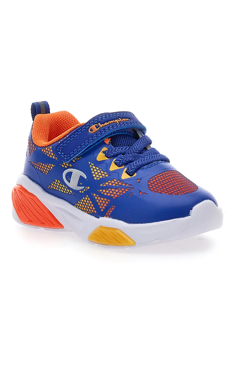 Sneakers blu multicolor con strappo Champion Wave Tri B TD miniatura 2