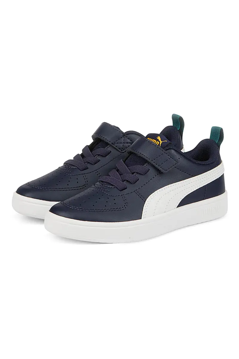 Sneakers blu navy con dettagli bianchi da bambino Puma Rickie AC+ PS miniatura 2