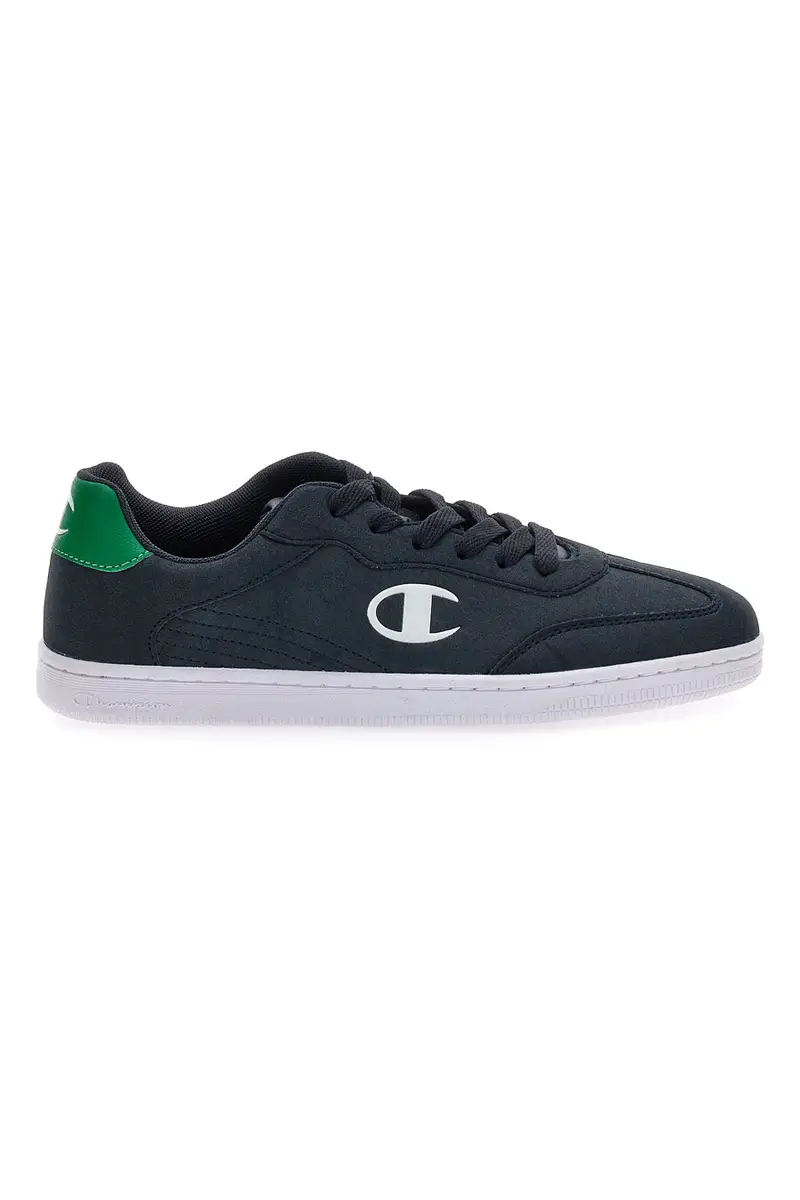 Sneakers blu navy con logo laterale e dettaglio verde Champion Prestige MS