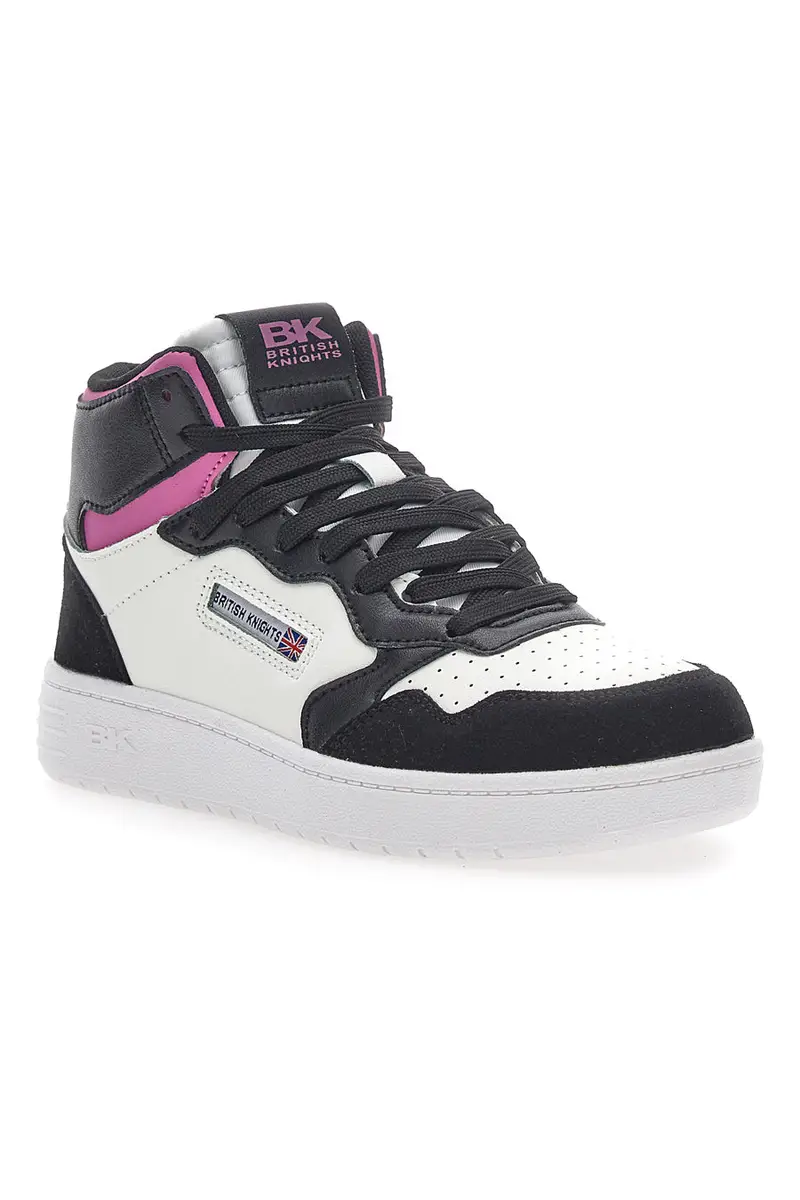 Sneakers British Knights Noors Mid Nere-Bianche miniatura 2