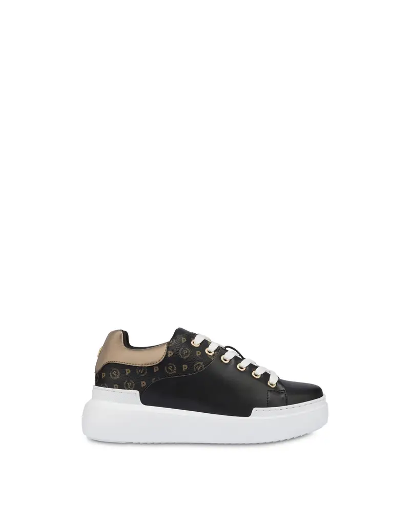 Sneakers Carrie Heritage NERO/NERO/FUCILE, 40, Pollini