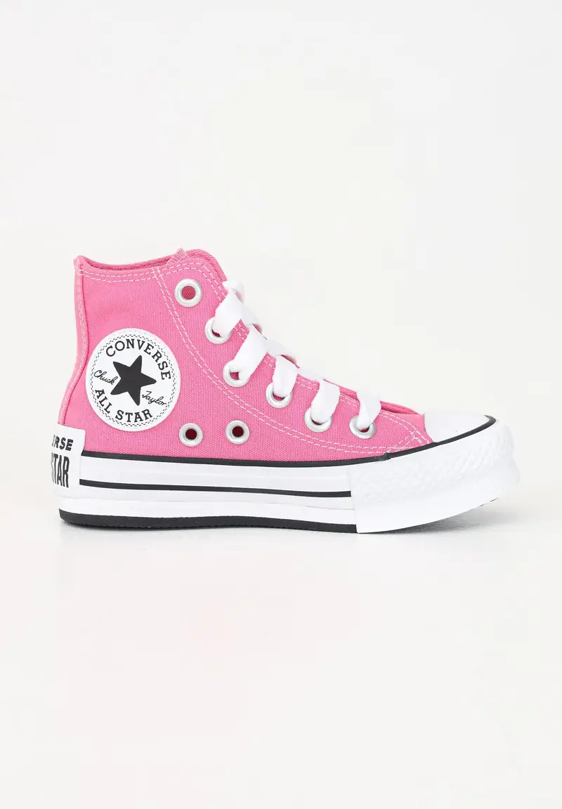 Sneakers Chuck Taylor All Star EVA Lift Platform Sketch rosa da bambina miniatura 2