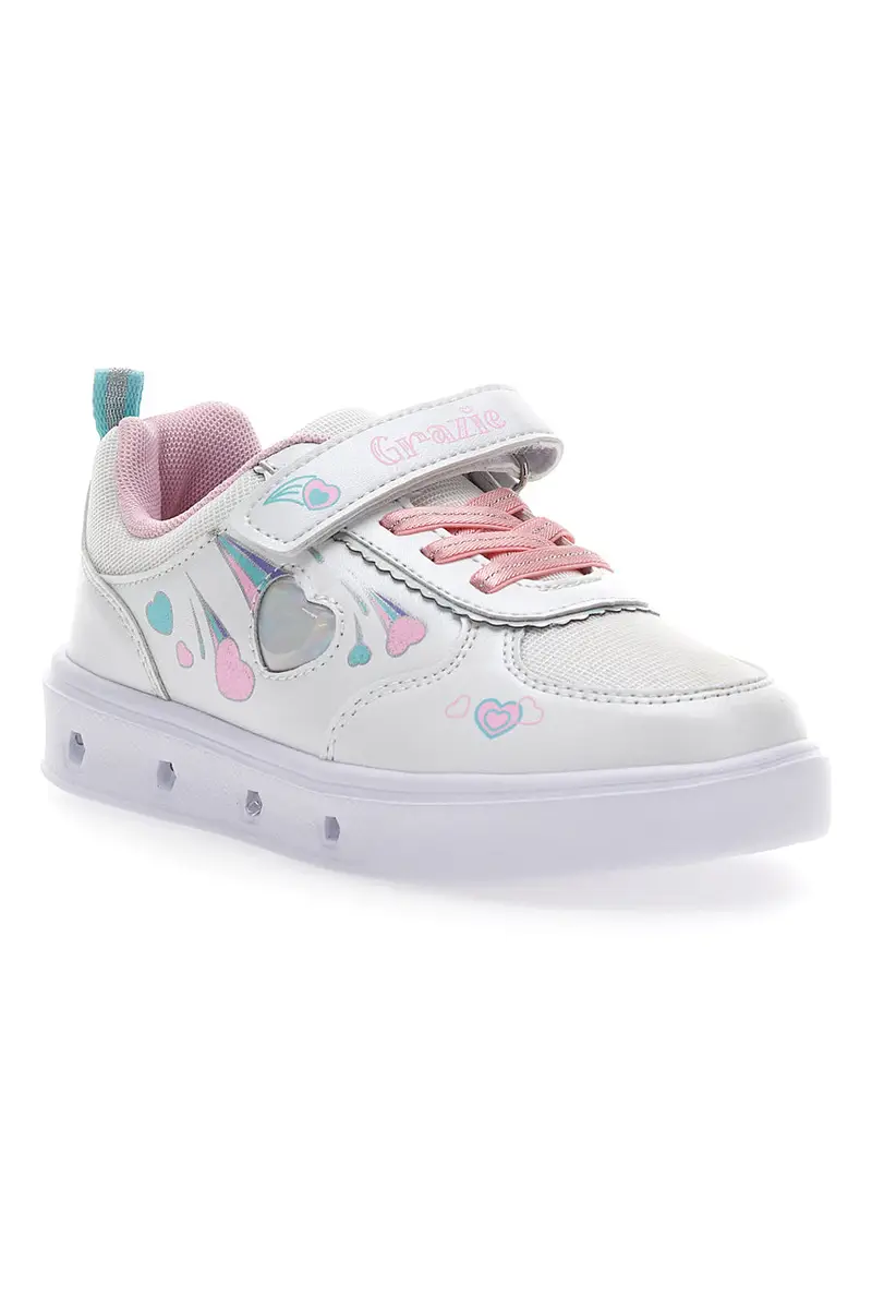 Sneakers con Luci Grazie 2222 Bianche miniatura 2