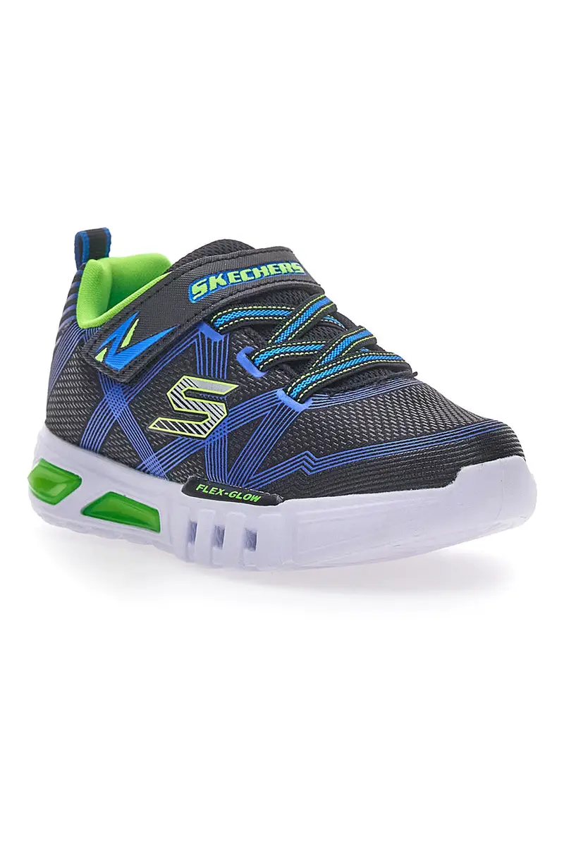 Sneakers con Luci Skechers Flex Glow Blu miniatura 2