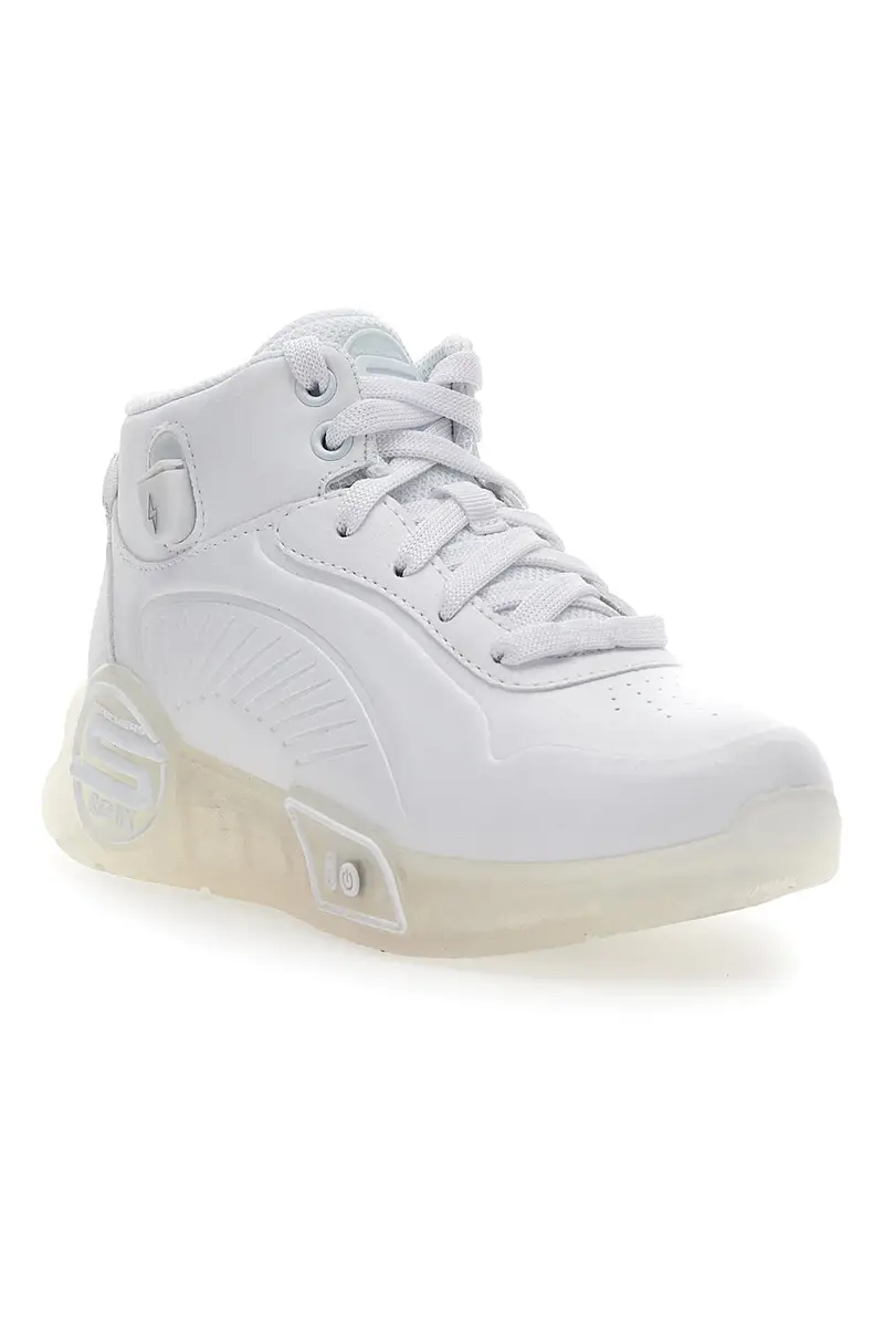 Sneakers con Luci Skechers S-Lights Remix Bianche miniatura 2