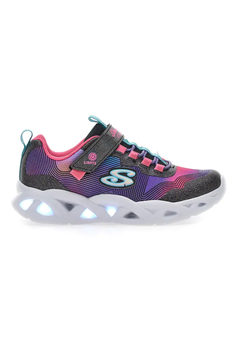 Sneakers con Luci Skechers Twist Bright 2.0 Nero-Fucsia