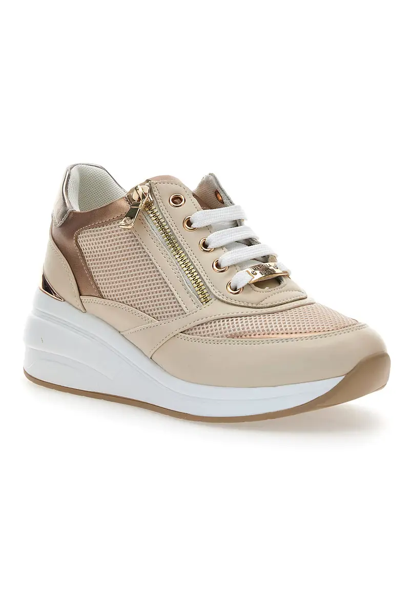 Sneakers Crema Con Platform Mariella Burani 50392 miniatura 2