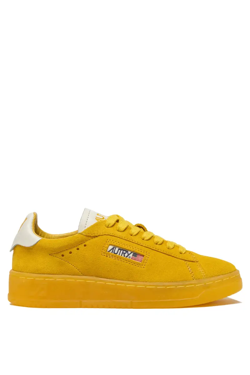 SNEAKERS DALLAS LOW IN SUEDE COLORE GIALLO