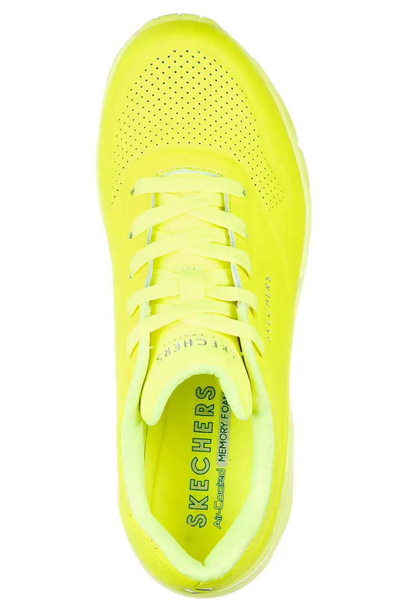Sneakers Gialle con Air-Cooled Memory Foam Skech-Air Skechers Uno - Night Shades miniatura 3