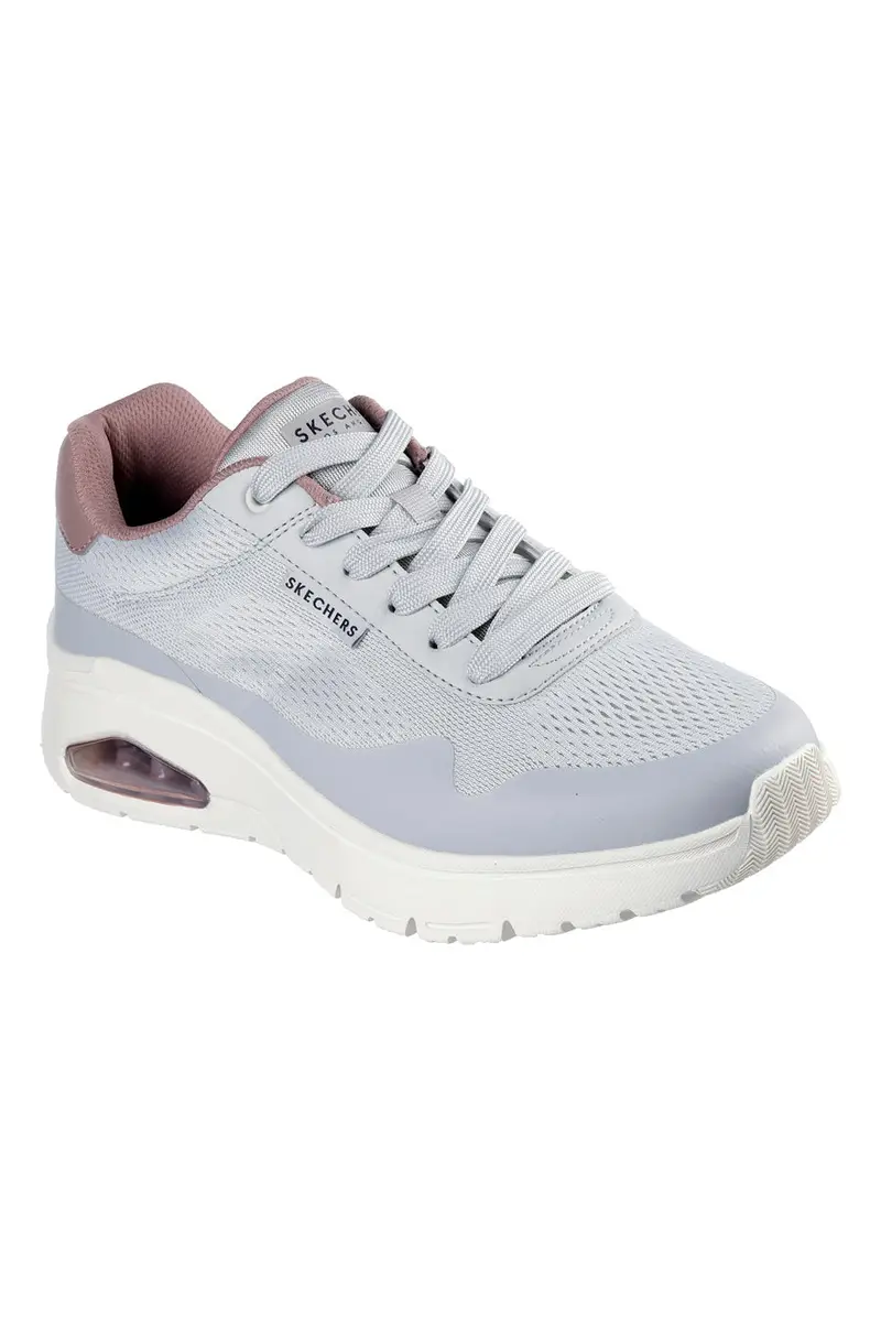 Sneakers Grigie Con Bolla ad Aria Skechers Uno Flex Spring On Air miniatura 2