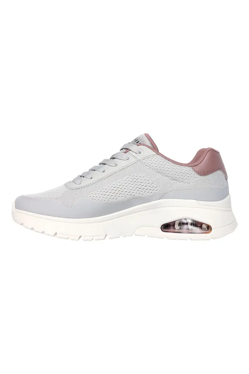 Sneakers Grigie Con Bolla ad Aria Skechers Uno Flex Spring On Air miniatura 3