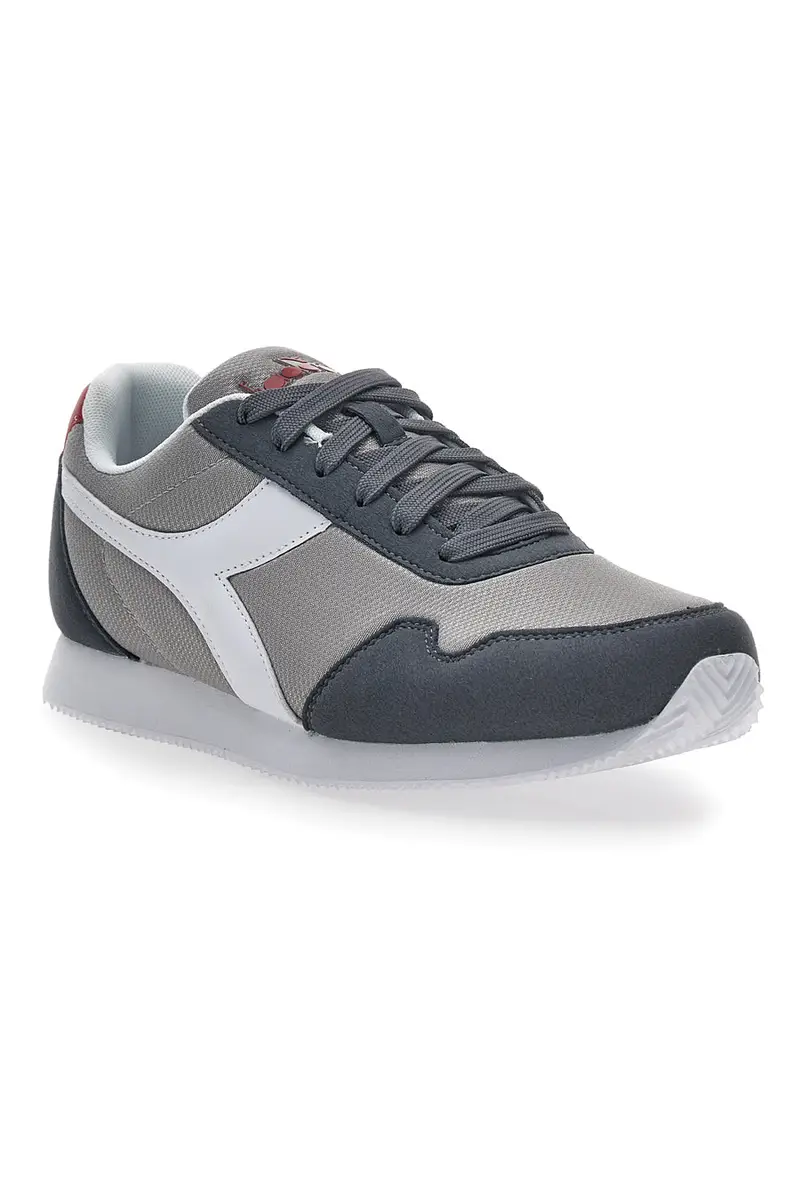 Sneakers Grigie con Fregio Bianco Diadora Simple Run miniatura 2
