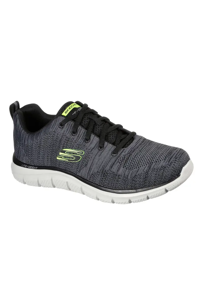 Sneakers Grigie Con Memory Foam Skeachers Track Front Runner miniatura 2