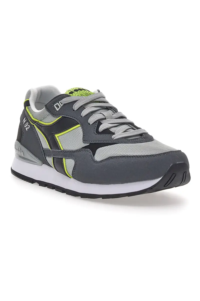 Sneakers Grigie con Tomaia in Pelle DIADORA N.92 miniatura 2