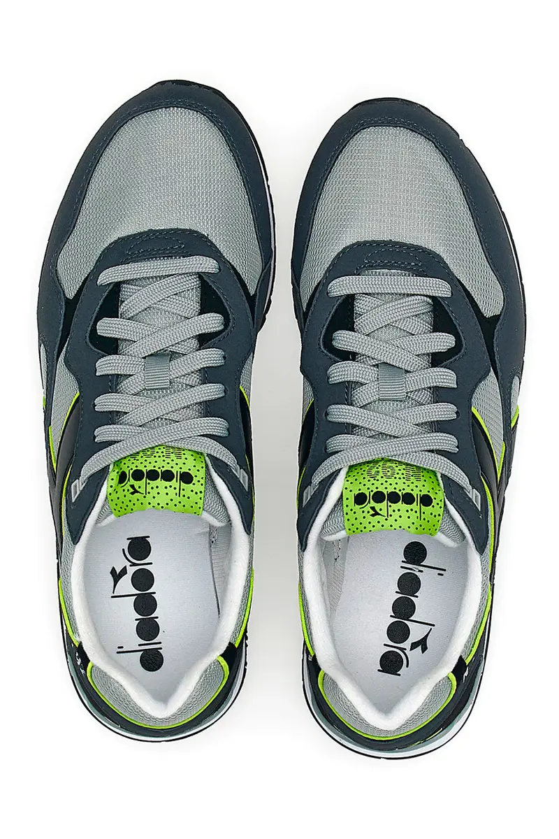 Sneakers Grigie con Tomaia in Pelle DIADORA N.92 miniatura 3