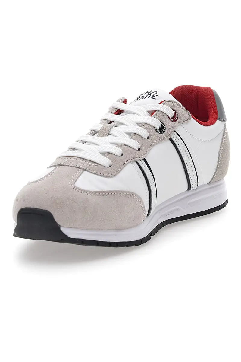 Sneakers Grigie e Bianche Con Lacci Marina Militare MM255 miniatura 3