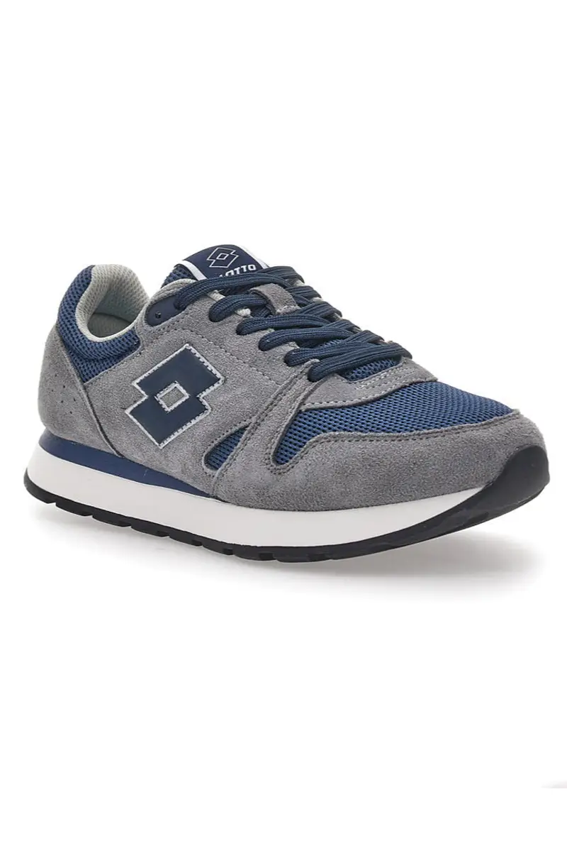 Sneakers Grigie e Blu Con Air Memory Foam Lotto Trainer Amf Msh miniatura 2